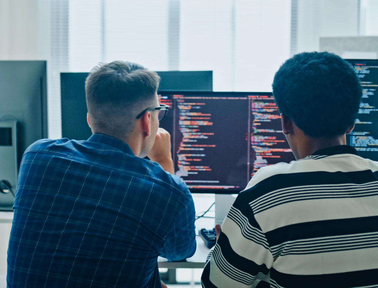 Team coding in office environment